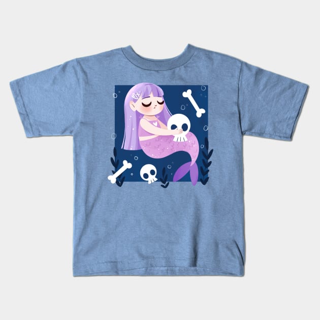 Pastel Siren Kids T-Shirt by Lobomaravilha